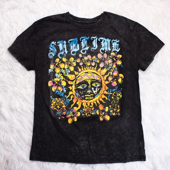 NWOT Sublime Sun Psychedelic Unisex Licensed Band T Shirt Merch Crew Neck Tee - Picture 3 of 7